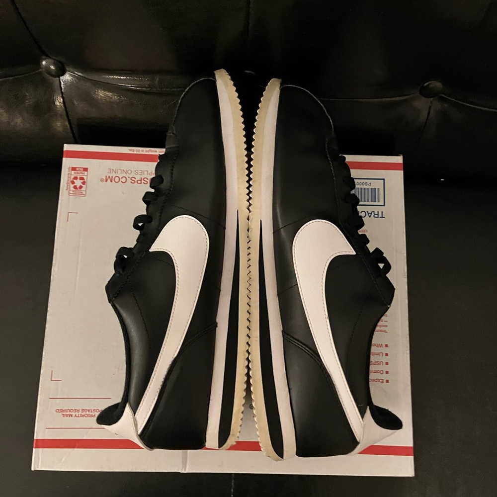 Nike Cortez Basic Leather “Black White” - image 5